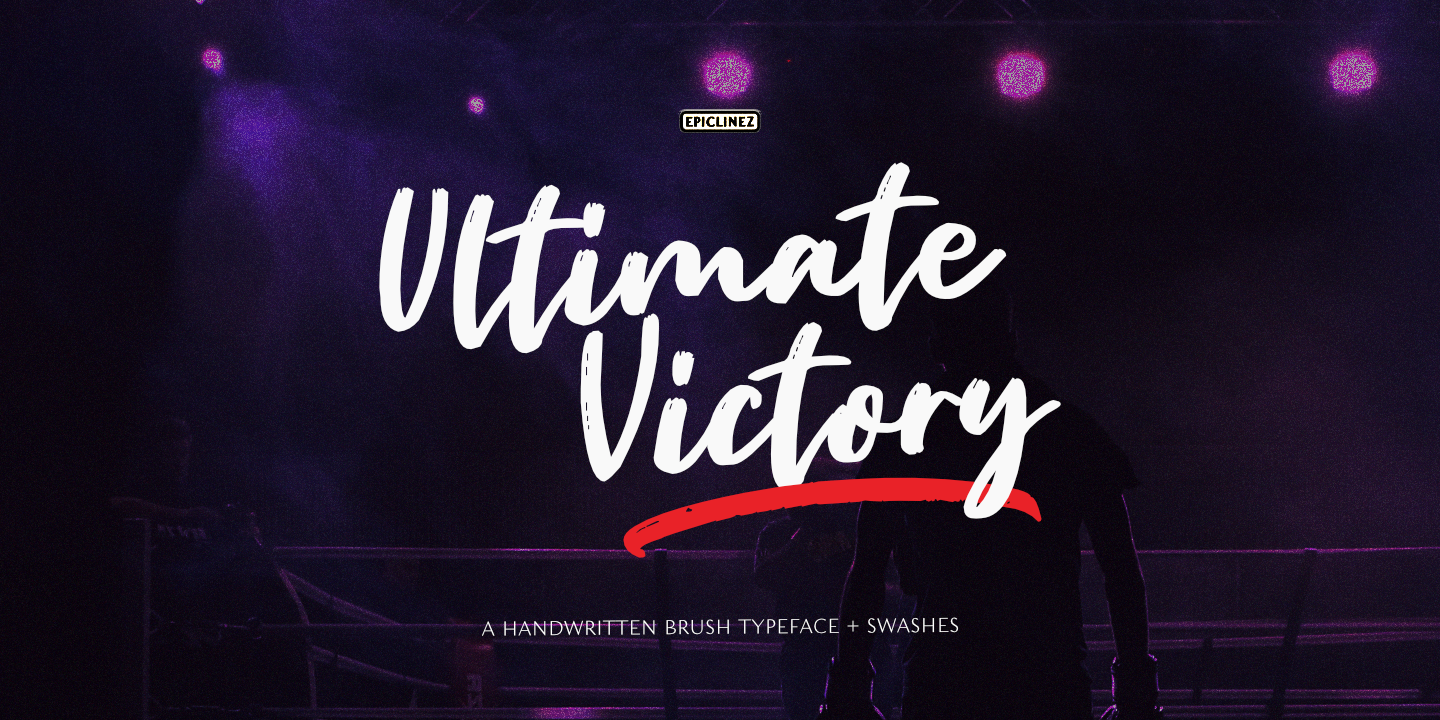 Пример шрифта Ultimate Victory